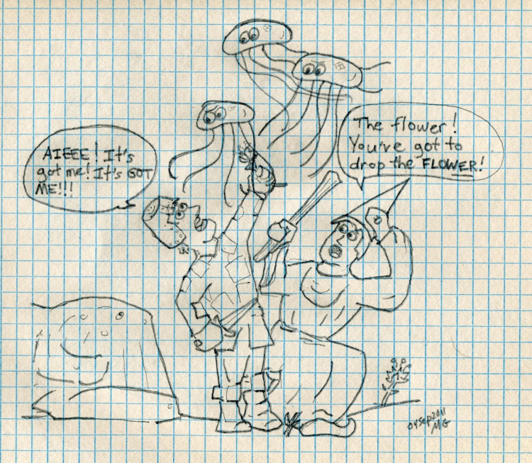 Polleneaters attacking RoonSeekers!
